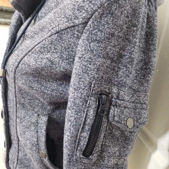 Ambiance Girls Junior Size S Hooded Pea Coat Style Jacket - Picture 2 of 11